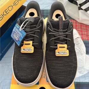 Skechers Black and White Men's Slip-Ins